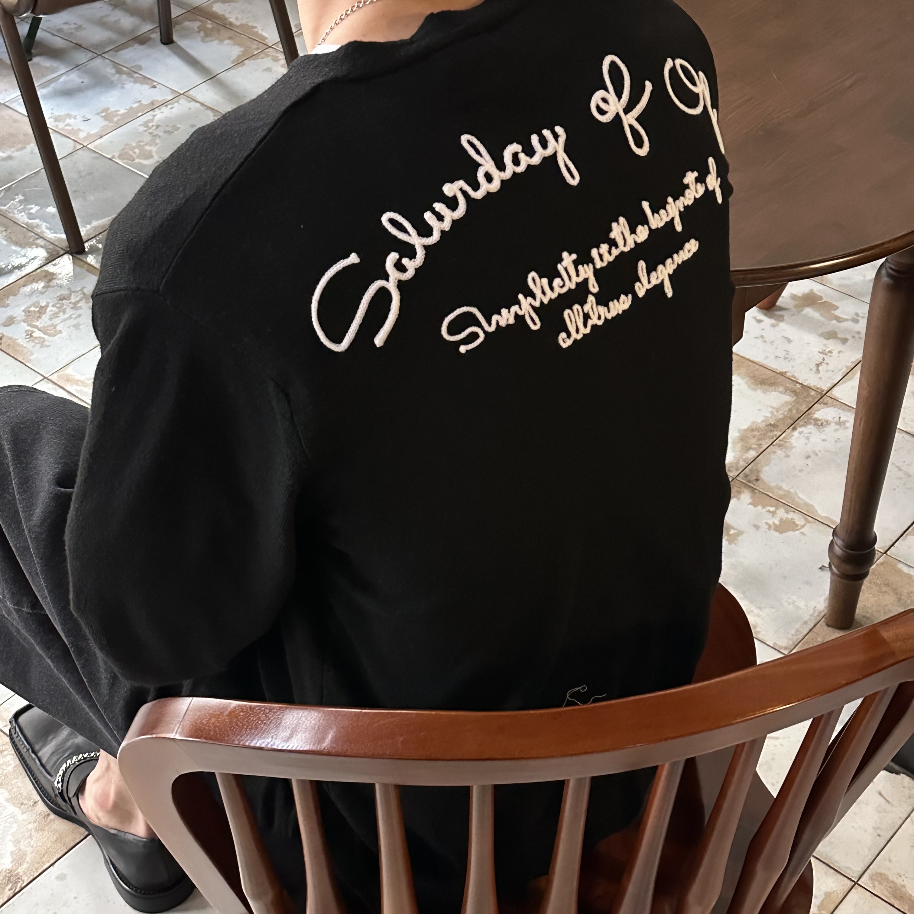 [S/S] Saturday lettering cardigan(4color)