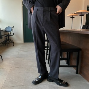[MEN]Wool stripe slacks(2type)