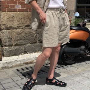 [Unisex] Basic linen short pants(3color)