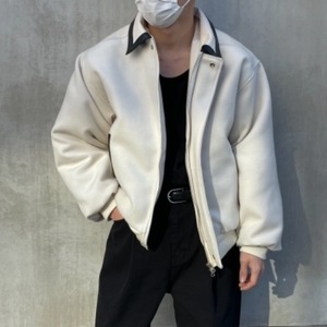 [Unisex] Leather kara stadium jacket(2color)