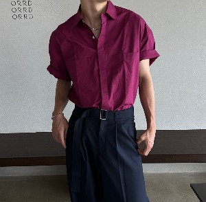 [Unisex] Two pocket hidden shirts(4color)