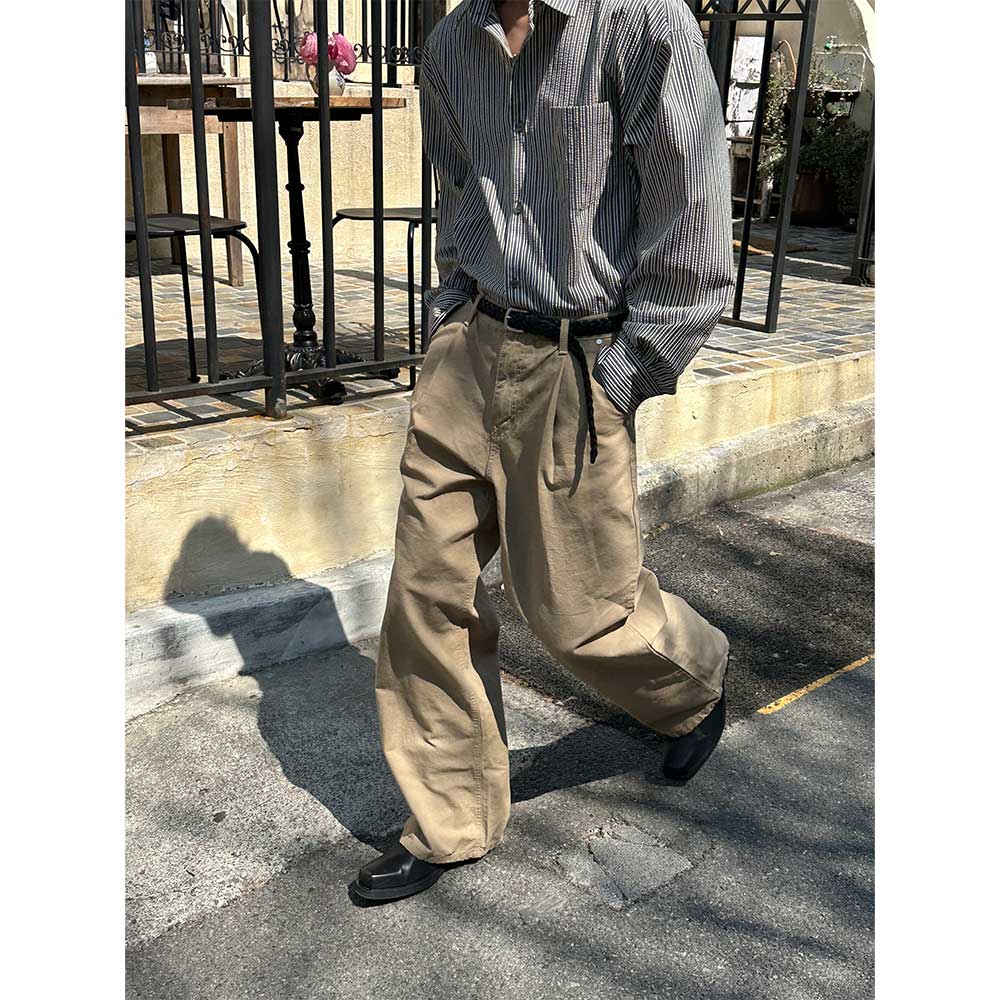 [BEST] Oxford cotton wide pants(2color)