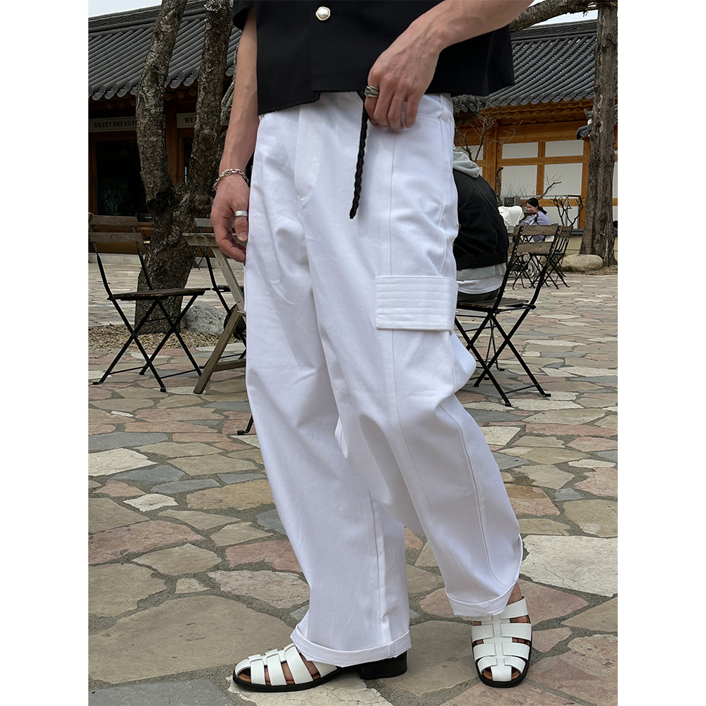 [Unisex] Carpender coating wide pants(2color)