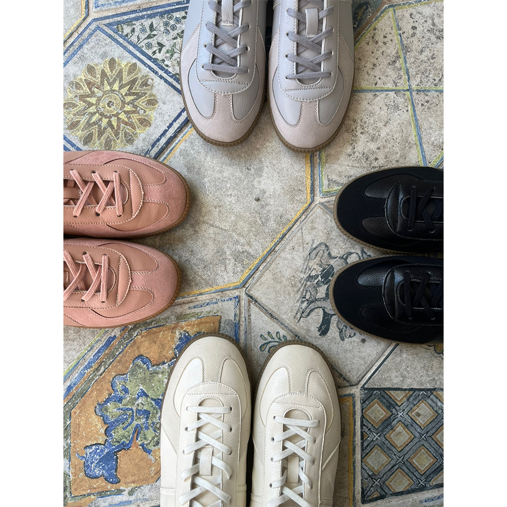 [HANDMADE] Daily round sneakers(4color)