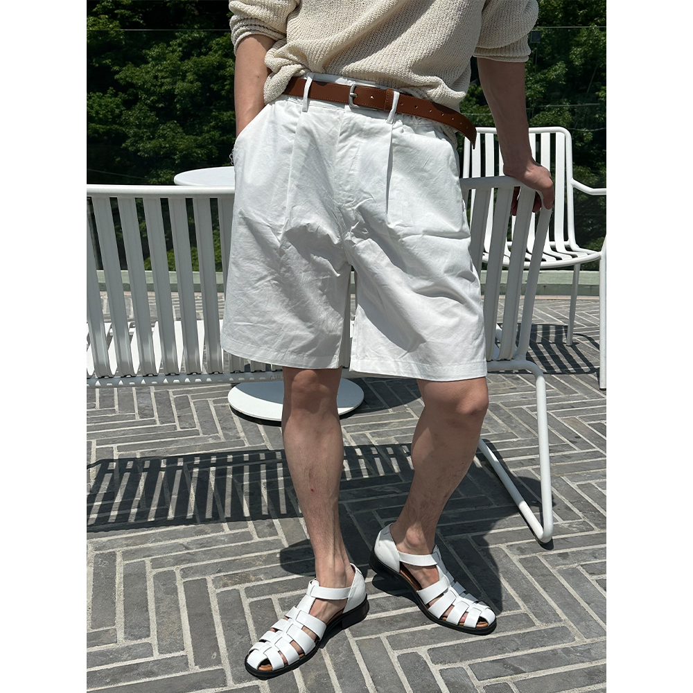 [S/S] Bio pin tuck bermuda pants(5color)