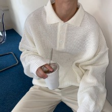 [Unisex]Kara over knit t-shirts(4color)