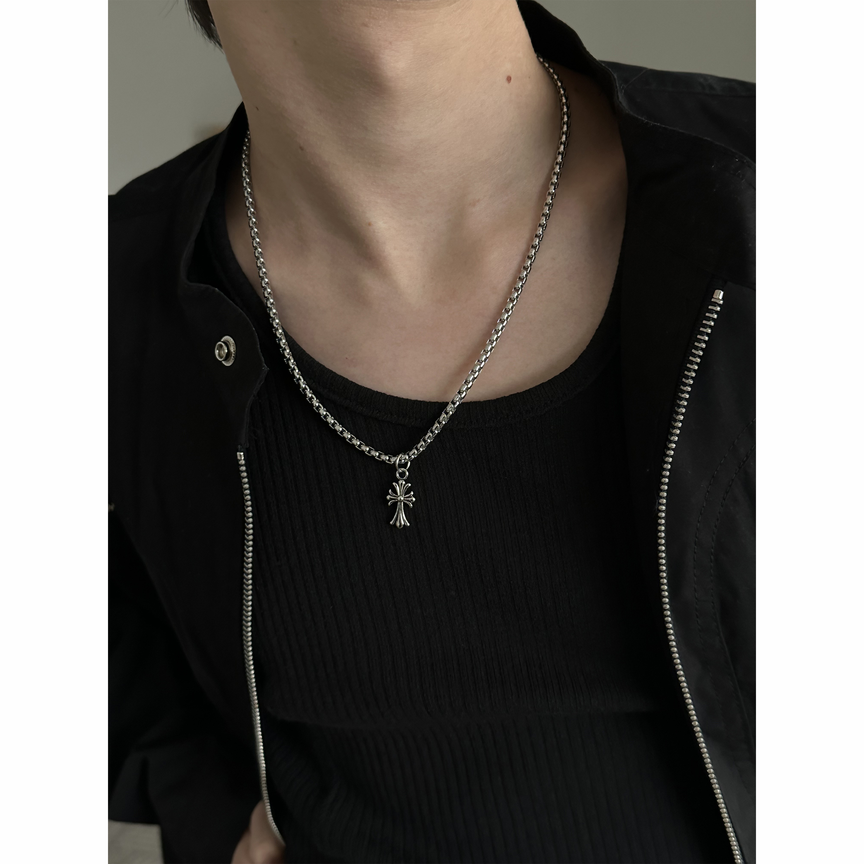 [S/S] Cross sliver necklace