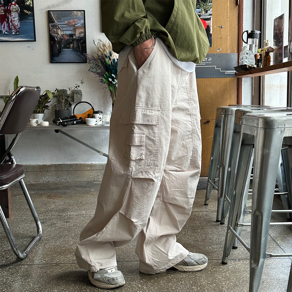 [S/S] Multi cargo wide pants(3color)