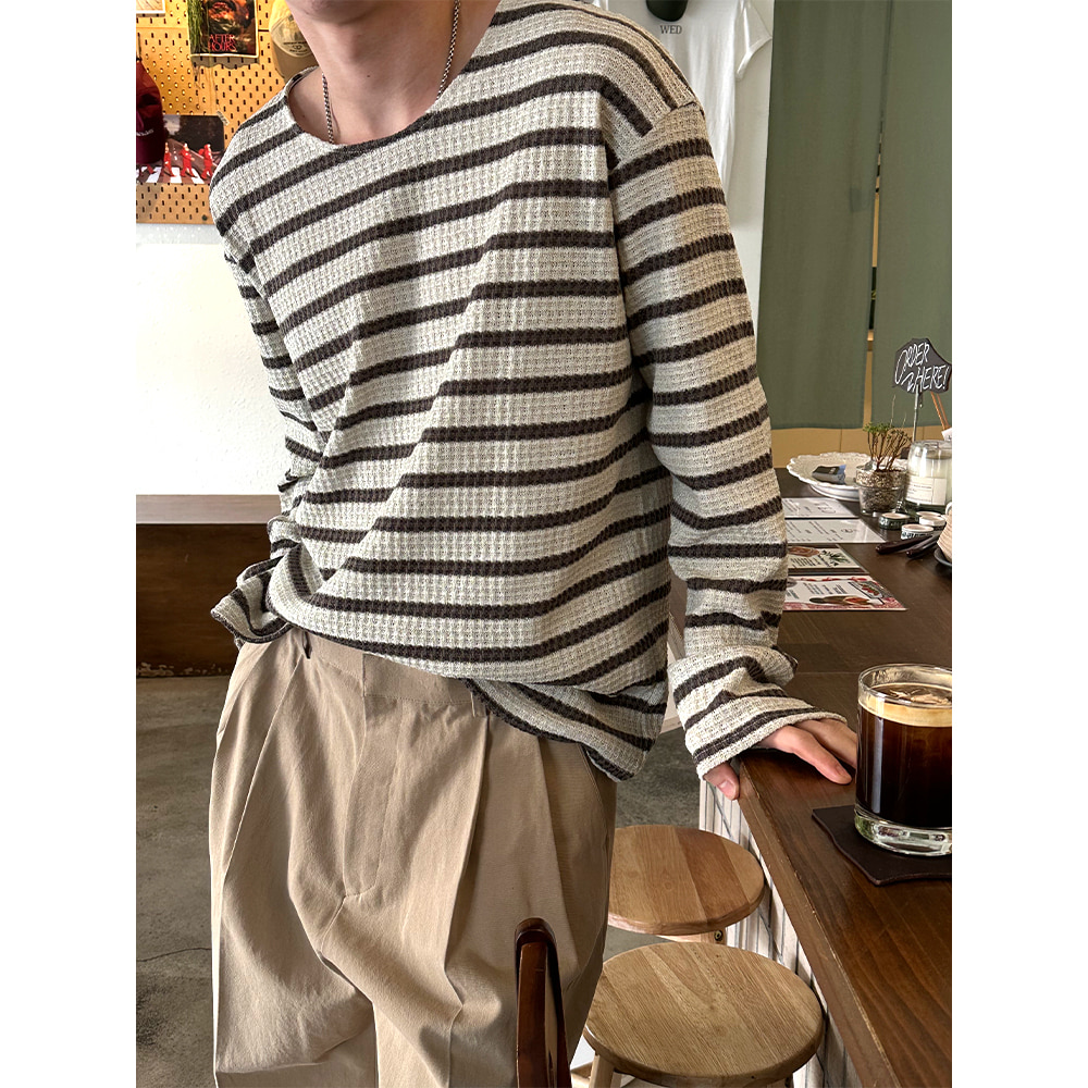 [S/S] Stripe knit long sleeves(3color)
