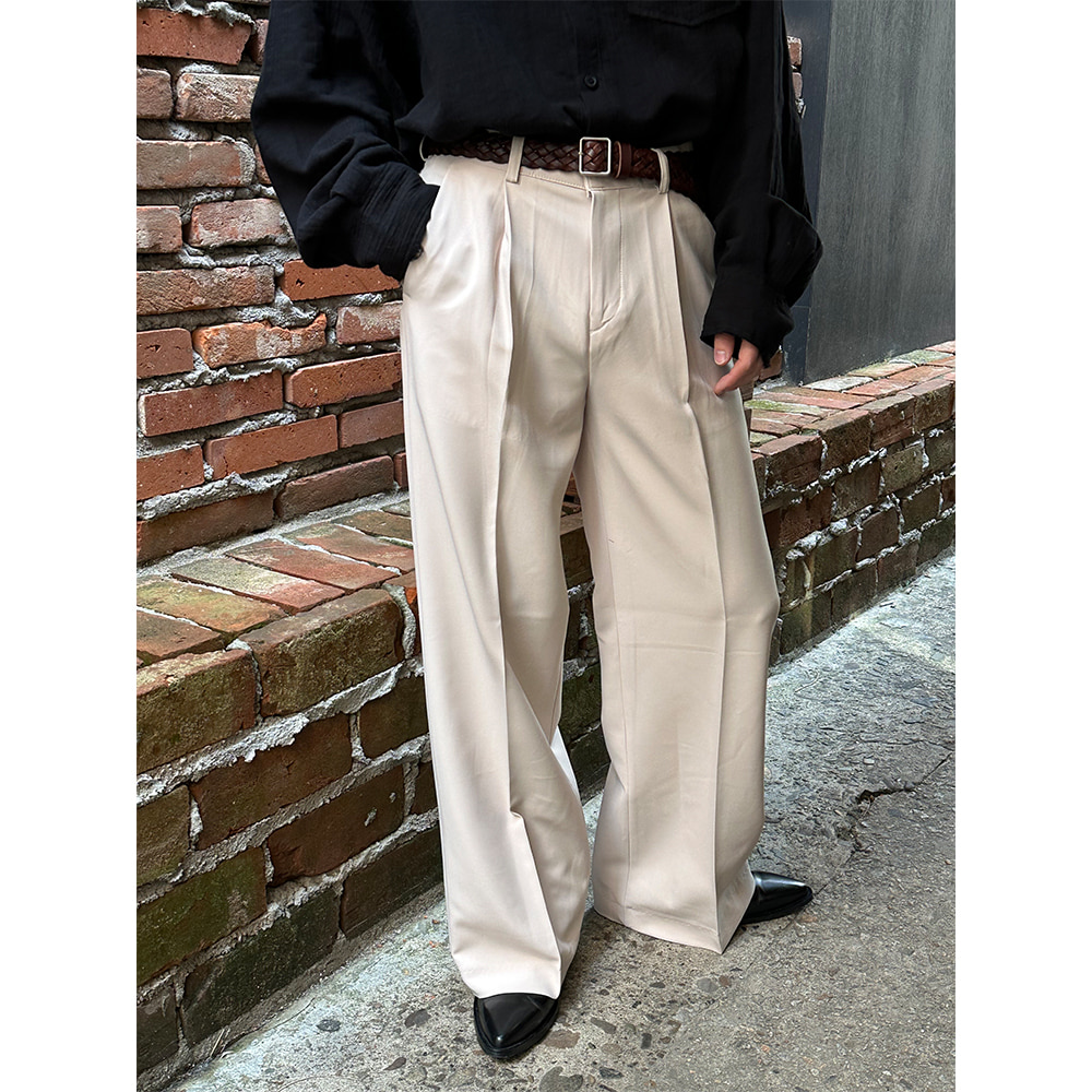 [Unisex] Basic over wide slacks(3color)