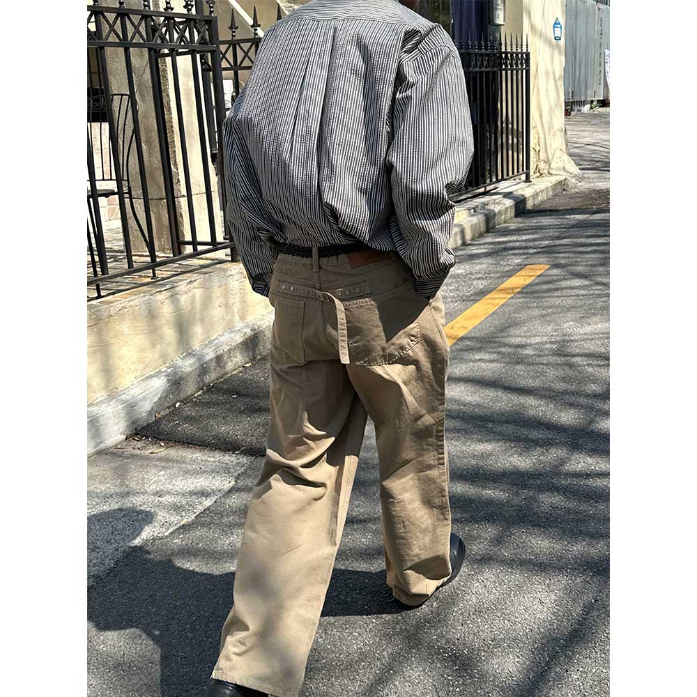 [Unisex] Oxford cotton wide pants(2color)