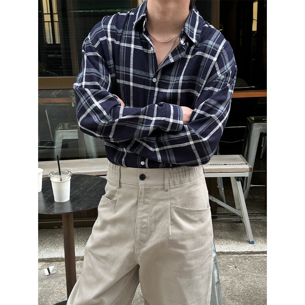 [S/S] Formal linen check shirts(2color)