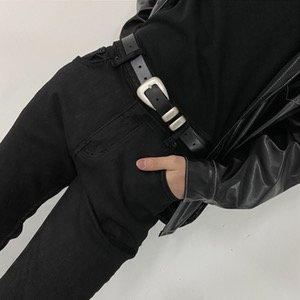 [Unisex] Laurant brunus buckle belt