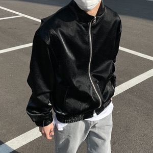 [Unisex] Crack short leather jacket(2color)