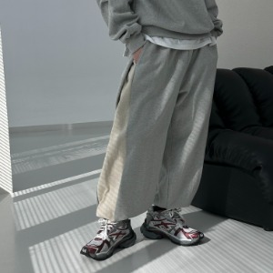 [Unisex] Side pin tuck jogger pants(3color)