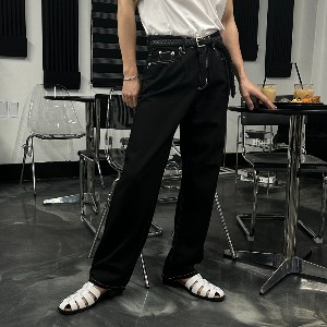 [Unisex] Summer cotton semi wide pants(2color)