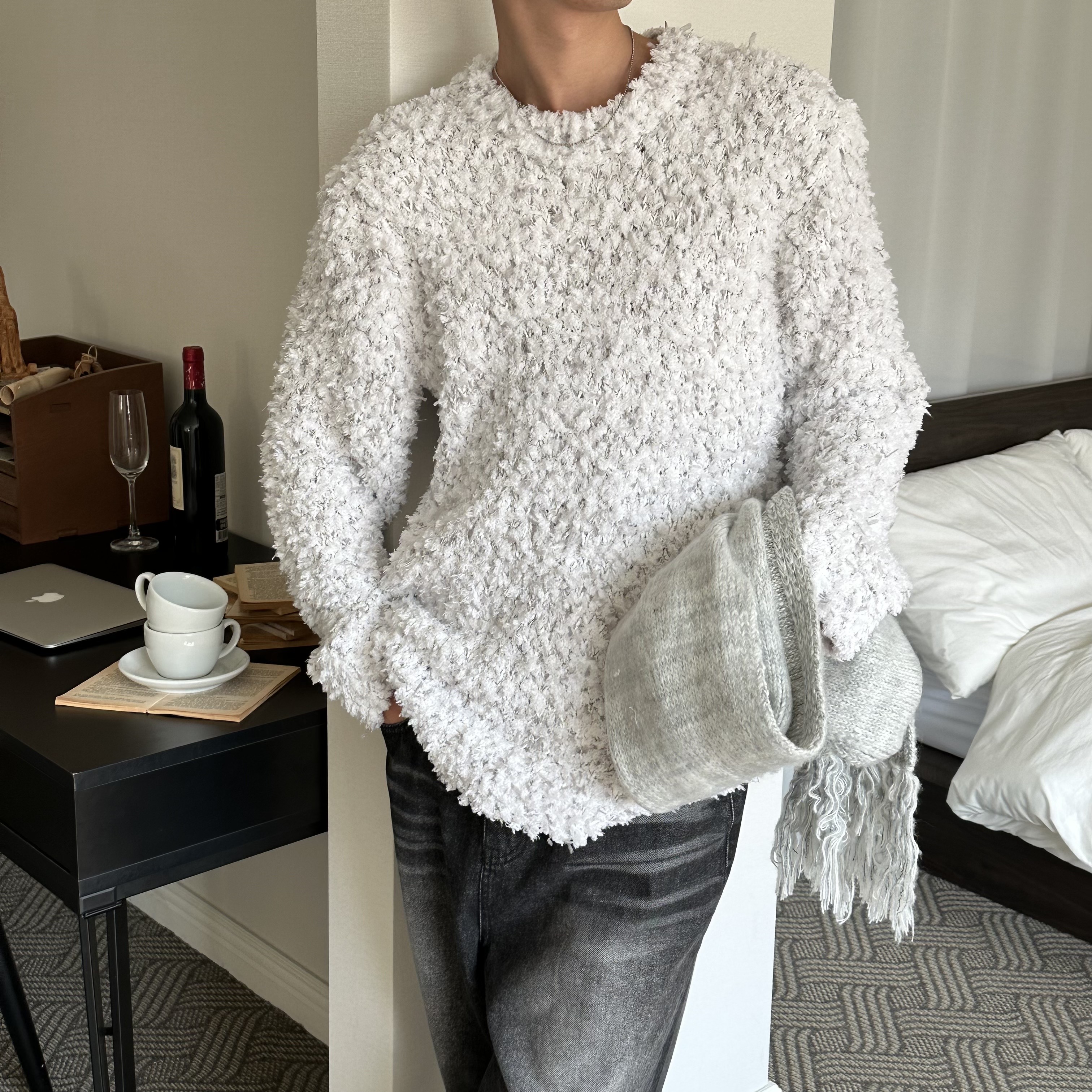 [HANDEMADE] Heavy gage boucle knit(3color)