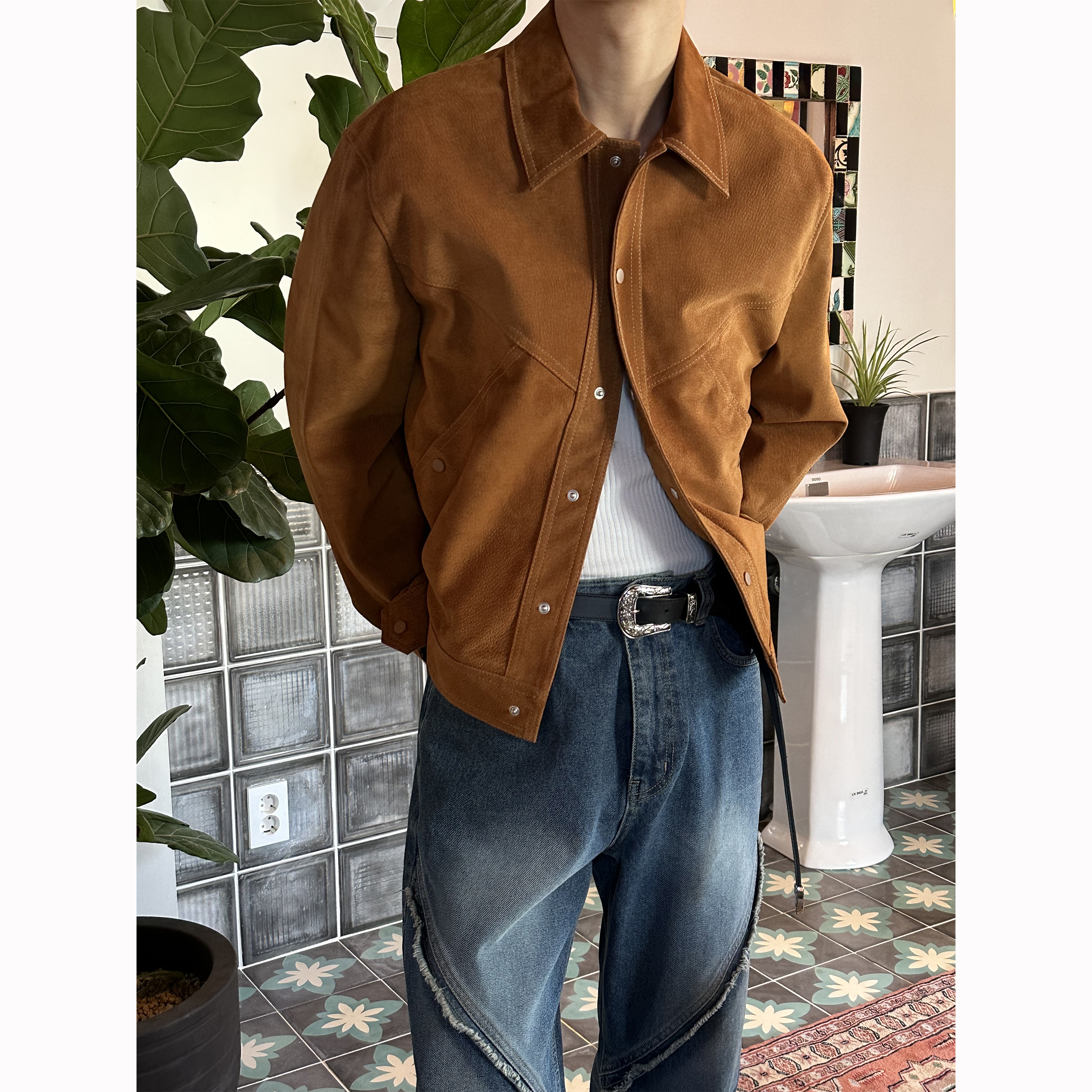 [PREMIUM] Real suede jacket(3color)