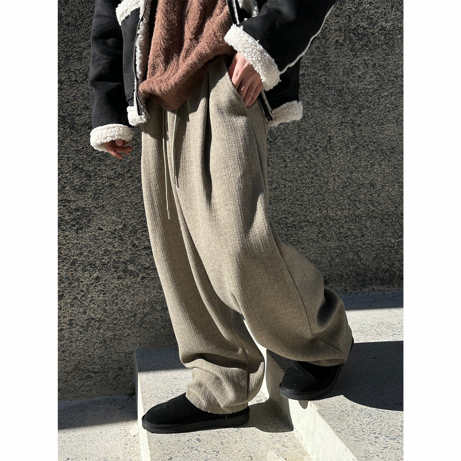 [F/W] Daily one tuck knit pants(3color)