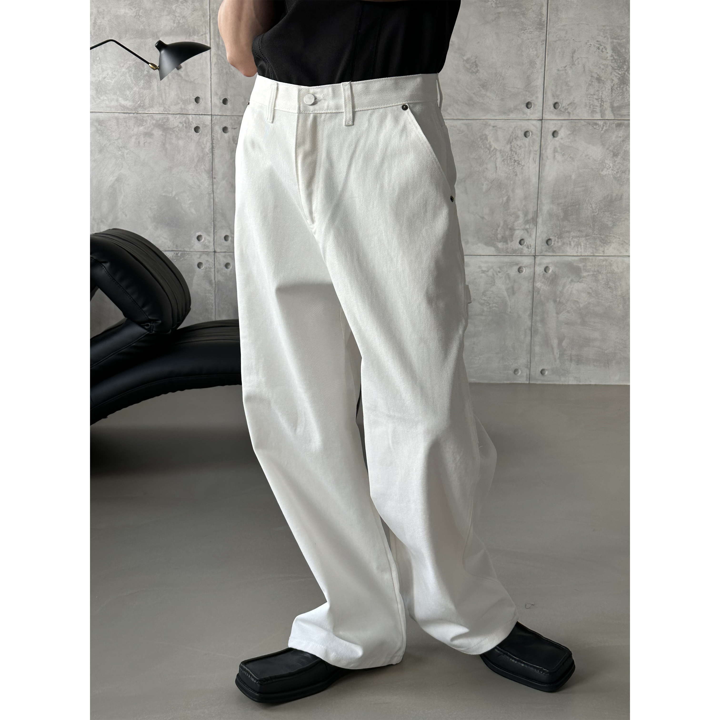 [S/S] Cotton wide carpender pants(3color)
