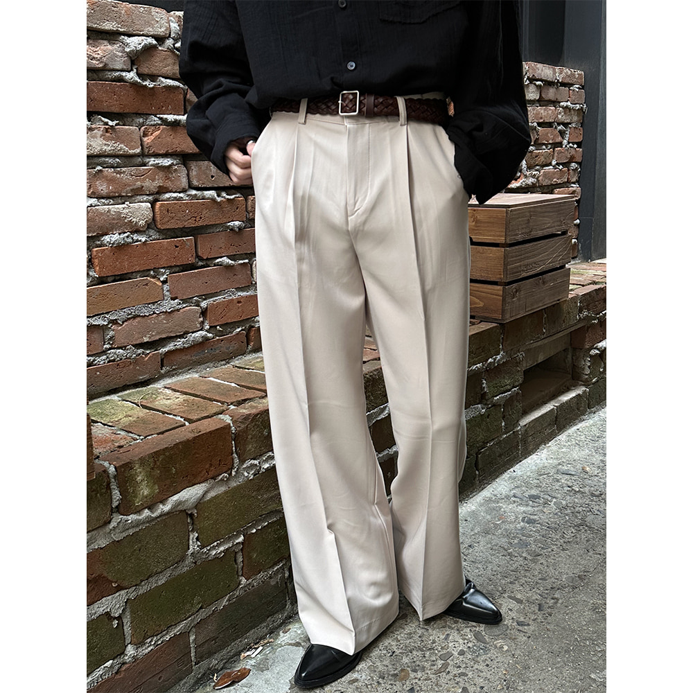 [Unisex] Basic over wide slacks(3color)