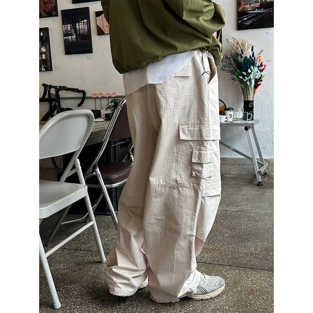 [S/S] Multi cargo wide pants(3color)