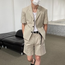 [Unisex] Minimal linen half jacket(2color)