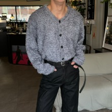 [Unisex] Fur boucle cardigan(2color)