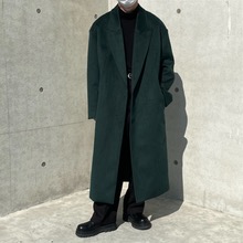 [Unisex] Hidden power shoulder long coat(2color)