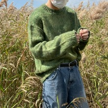 [Unnisex] Brush round neck knit(2color)