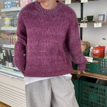 [Unisex] Brush round neck knit(2color)