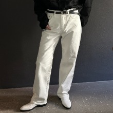 [Unisex] White wide pants