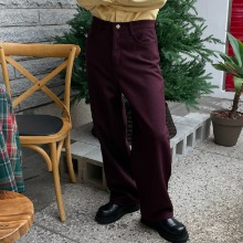 [Unisex] Wool straight pants(3color)