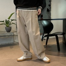 [Unisex] Nicolson half banding wide pants(3color)