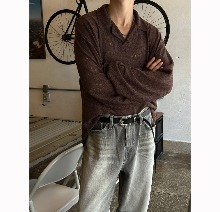 [Unisex] Paisely see through kara knt T(2color)