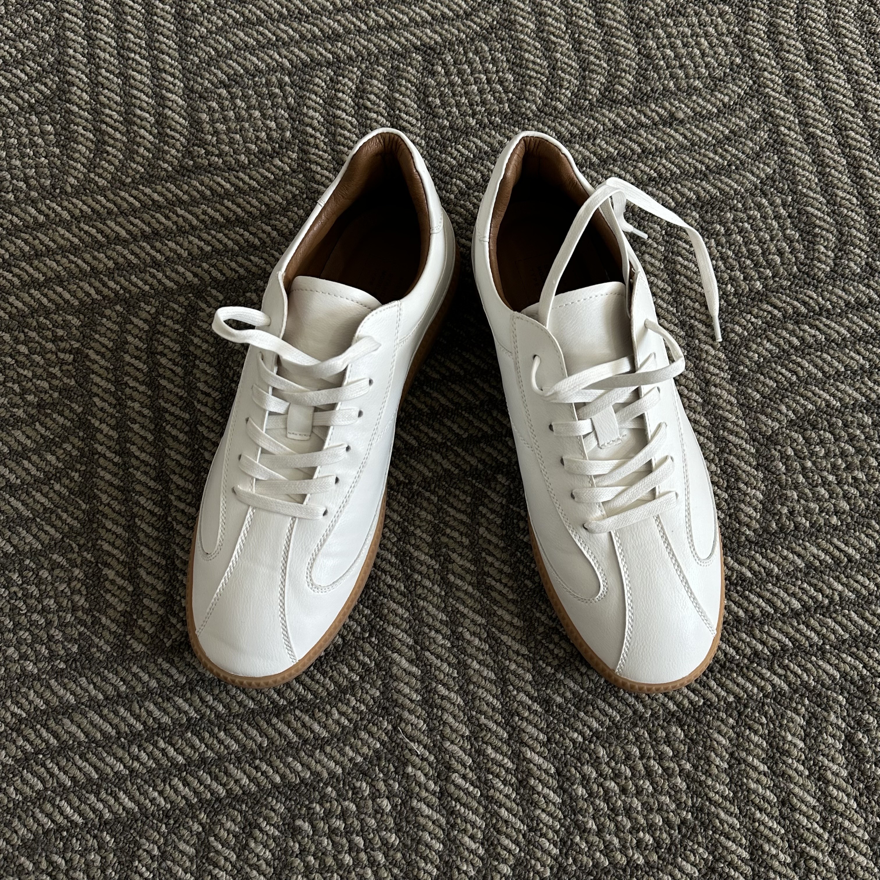 [HANDMADE] Slim leather sneakers(2color)