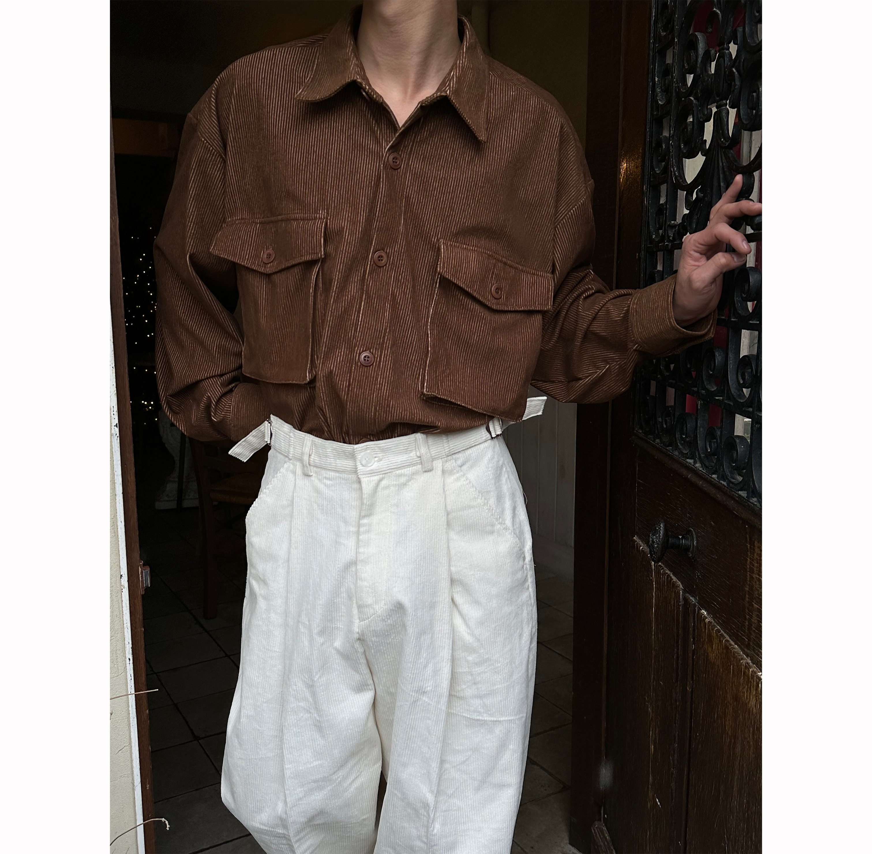 [F/W] Two tone corduroy shirts(3color)